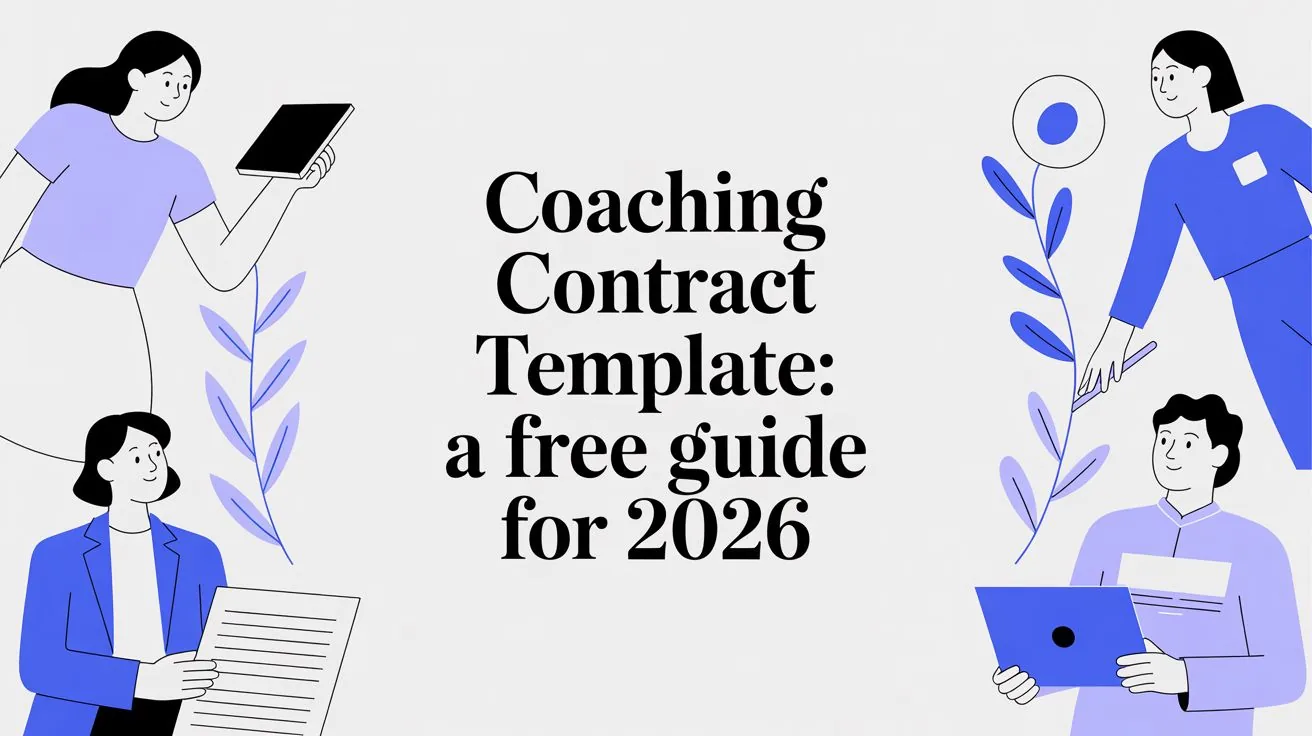 Coaching Contract Template: A Free Guide for 2026