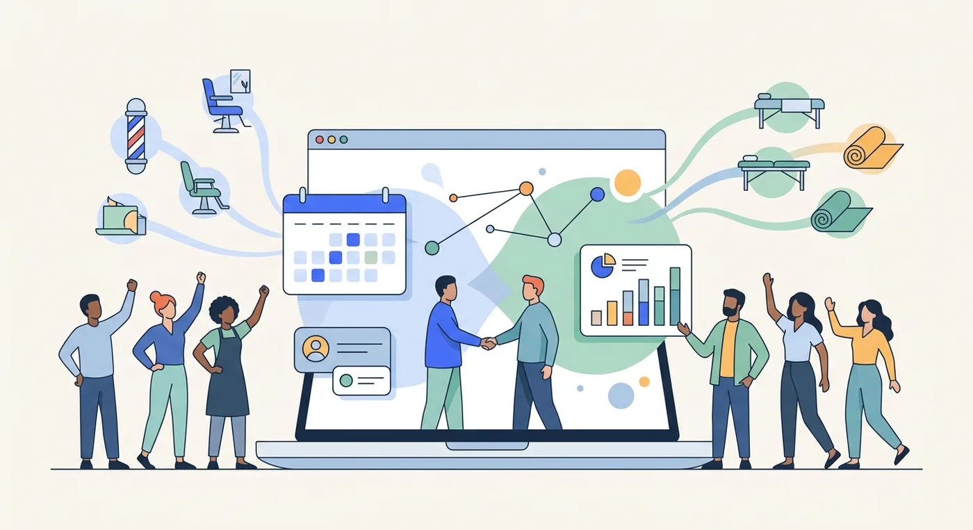 Vagaro homepage announcing the Schedulicity merger